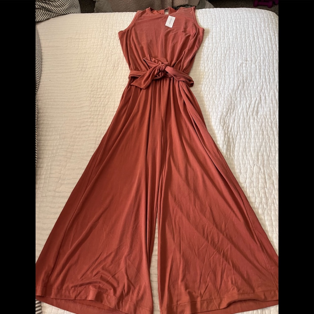 NWT beautiful dark coral jumpsuit!